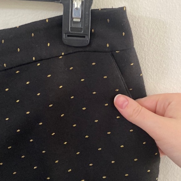 Talbots black ankle pants with golden specks size 12P - Picture 7 of 12